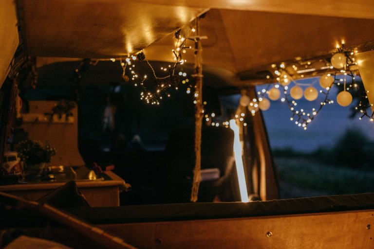 Interior of a microcamper